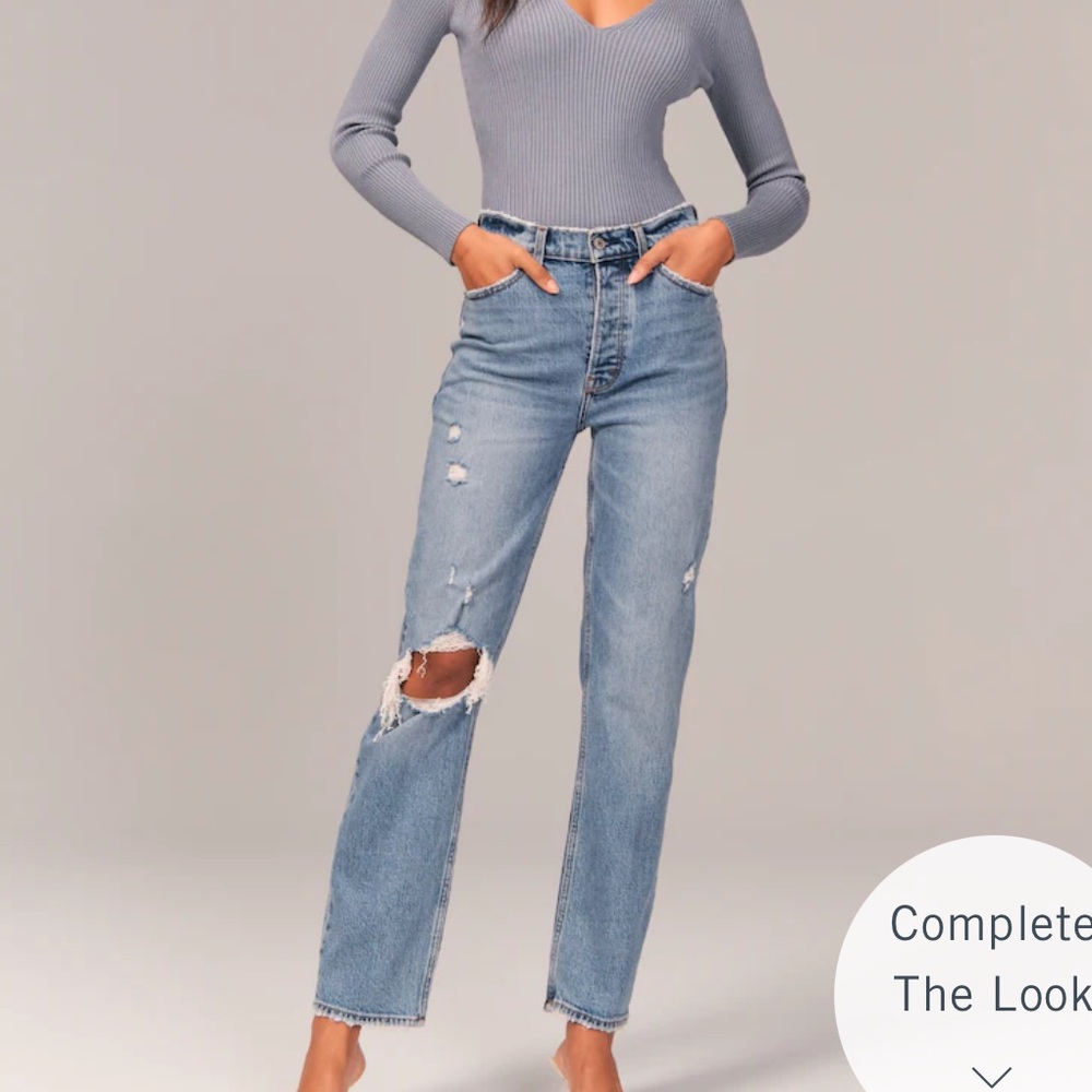 Abercrombie High Rise Dad Jeans